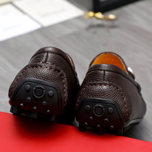 Replica Salvatore Ferragamo Leather Shoes For Men #1220983 $76.00 USD for Wholesale