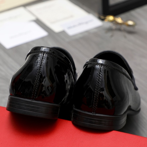 Replica Salvatore Ferragamo Leather Shoes For Men #1220995 $80.00 USD for Wholesale