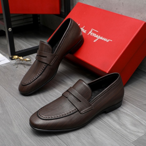 Salvatore Ferragamo Leather Shoes For Men #1220999