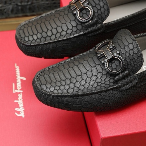 Replica Salvatore Ferragamo Leather Shoes For Men #1221531 $118.00 USD for Wholesale