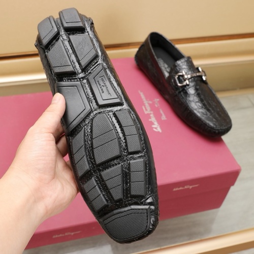 Replica Salvatore Ferragamo Leather Shoes For Men #1221546 $118.00 USD for Wholesale