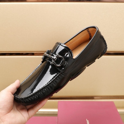 Replica Salvatore Ferragamo Leather Shoes For Men #1221551 $118.00 USD for Wholesale