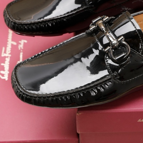 Replica Salvatore Ferragamo Leather Shoes For Men #1221551 $118.00 USD for Wholesale