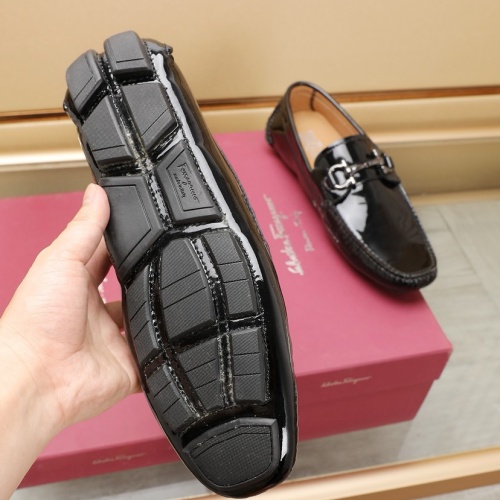 Replica Salvatore Ferragamo Leather Shoes For Men #1221551 $118.00 USD for Wholesale