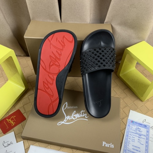 Replica Christian Louboutin CL Slippers For Men #1221765 $68.00 USD for Wholesale