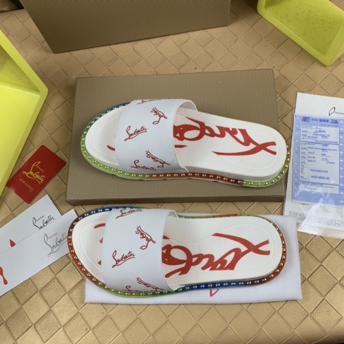 Replica Christian Louboutin CL Slippers For Men #1221770 $72.00 USD for Wholesale