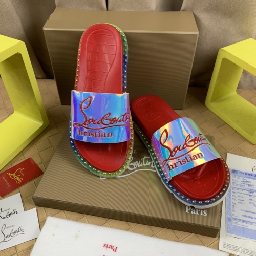 Replica Christian Louboutin CL Slippers For Men #1221771 $72.00 USD for Wholesale