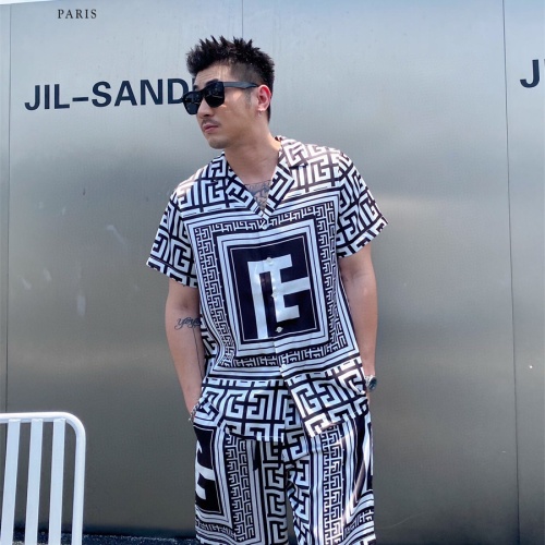 Replica Balmain Tracksuits Short Sleeved For Men #1222546 $72.00 USD for Wholesale