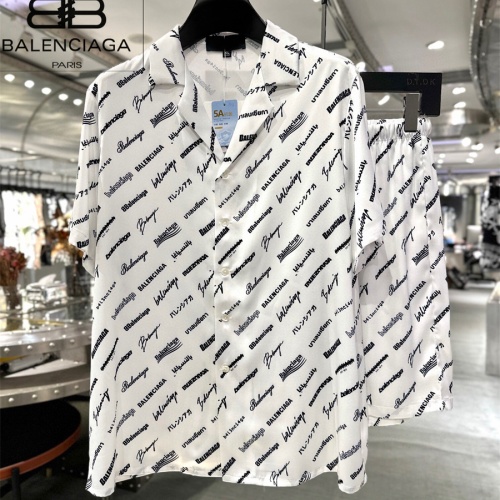 Balenciaga Fashion Tracksuits Short Sleeved For Men #1222557