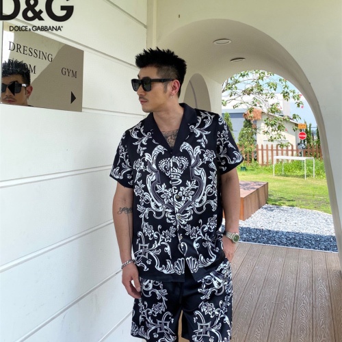 Replica Dolce & Gabbana D&G Tracksuits Short Sleeved For Men #1222576 $72.00 USD for Wholesale