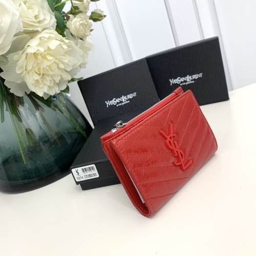 Replica Yves Saint Laurent YSL Wallets #1224761 $42.00 USD for Wholesale