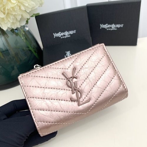 Replica Yves Saint Laurent YSL Wallets #1224763 $42.00 USD for Wholesale