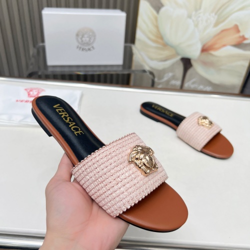 Replica Versace Slippers For Women #1225145 $82.00 USD for Wholesale