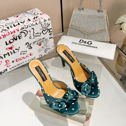 Replica Dolce & Gabbana D&G Slippers For Women #1225163 $88.00 USD for Wholesale