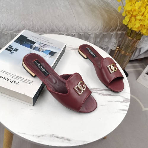 Replica Dolce & Gabbana D&G Slippers For Women #1225359 $122.00 USD for Wholesale