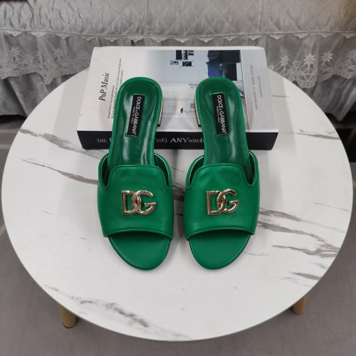 Replica Dolce & Gabbana D&G Slippers For Women #1225360 $122.00 USD for Wholesale