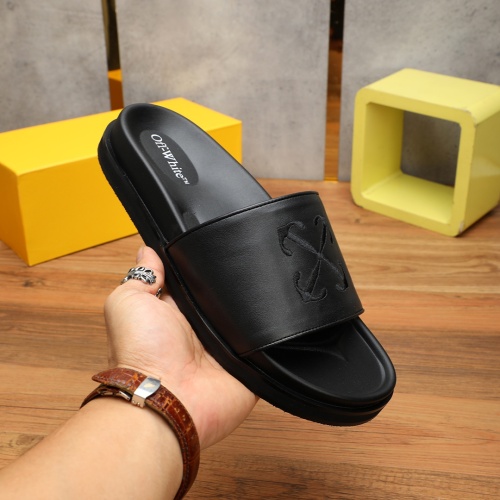 Replica Off-White Slippers For Men #1225620 $56.00 USD for Wholesale