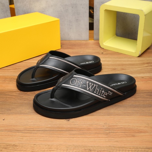 Replica Off-White Slippers For Men #1225622 $56.00 USD for Wholesale