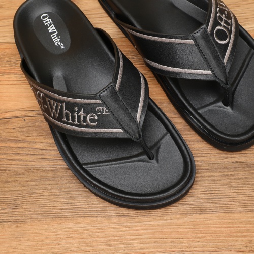 Replica Off-White Slippers For Men #1225622 $56.00 USD for Wholesale