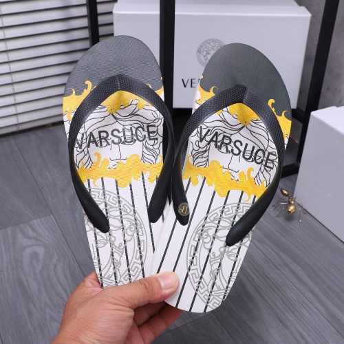 Replica Versace Slippers For Men #1226058 $42.00 USD for Wholesale