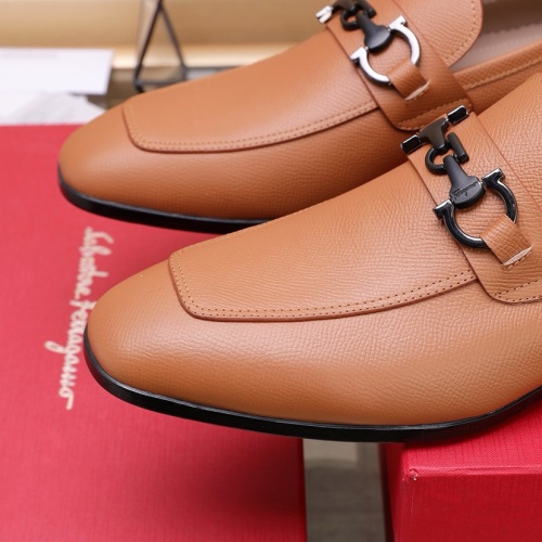 Replica Salvatore Ferragamo Leather Shoes For Men #1226117 $122.00 USD for Wholesale