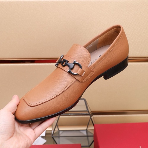 Replica Salvatore Ferragamo Leather Shoes For Men #1226117 $122.00 USD for Wholesale