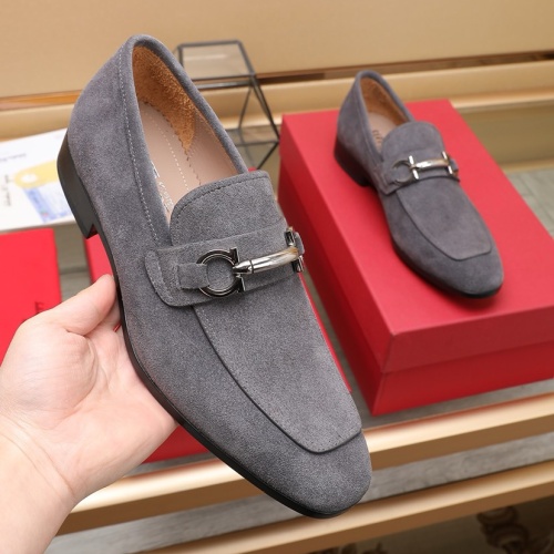 Replica Salvatore Ferragamo Leather Shoes For Men #1226120 $122.00 USD for Wholesale