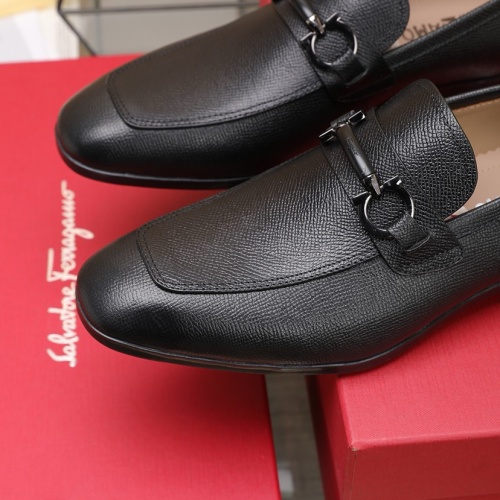 Replica Salvatore Ferragamo Leather Shoes For Men #1226124 $122.00 USD for Wholesale