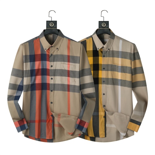 Replica Burberry Shirts Long Sleeved For Men #1226950 $34.00 USD for Wholesale