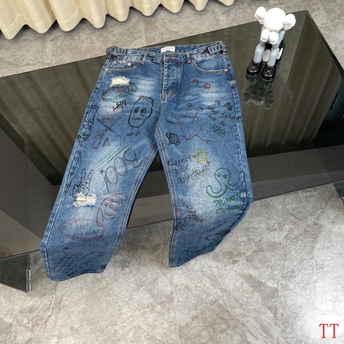 Replica Balenciaga Jeans For Unisex #1227378 $72.00 USD for Wholesale