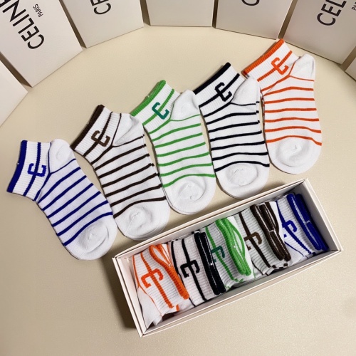 Replica Celine Socks #1227552 $25.00 USD for Wholesale