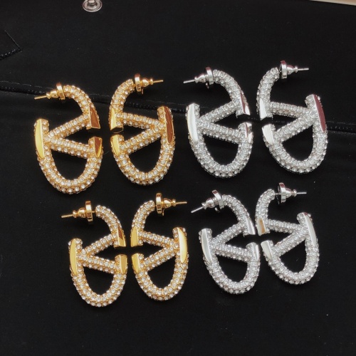 Replica Valentino Earrings For Women #1228984 $38.00 USD for Wholesale