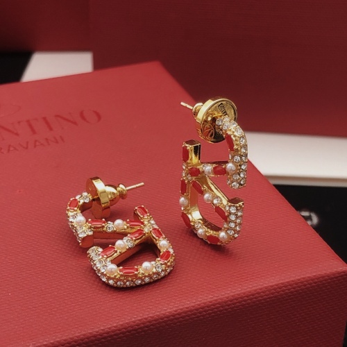 Replica Valentino Earrings For Women #1228987 $32.00 USD for Wholesale