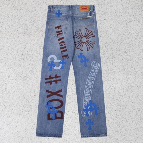 Replica Chrome Hearts Jeans For Unisex #1229243 $60.00 USD for Wholesale