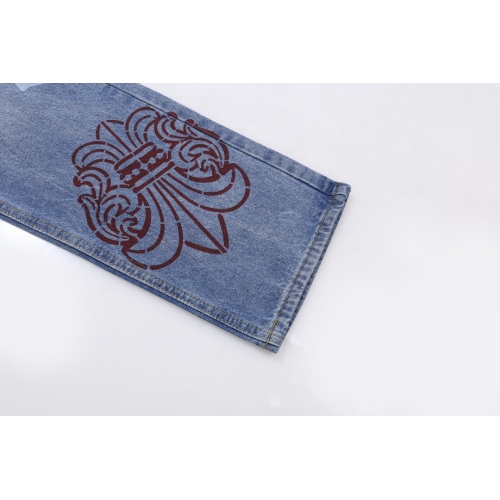 Replica Chrome Hearts Jeans For Unisex #1229243 $60.00 USD for Wholesale