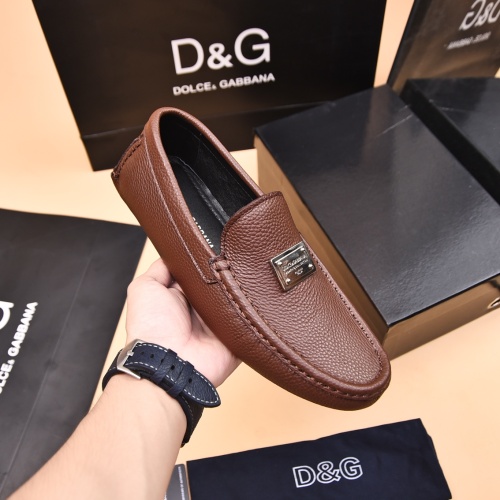 Replica Dolce & Gabbana D&G Leather Shoes For Men #1230286 $80.00 USD for Wholesale