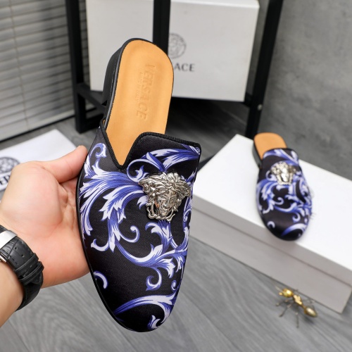 Replica Versace Slippers For Men #1230353 $72.00 USD for Wholesale