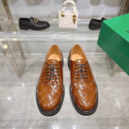 Replica Bottega Veneta BV Leather Shoes For Men #1230522 $150.00 USD for Wholesale