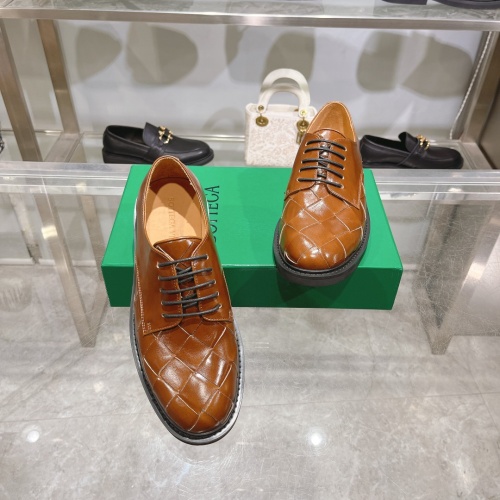 Replica Bottega Veneta BV Leather Shoes For Men #1230522 $150.00 USD for Wholesale