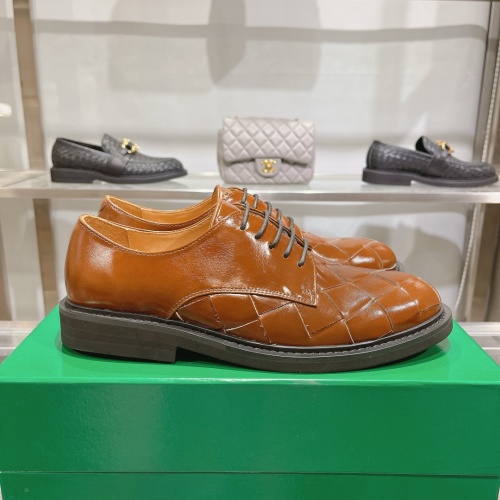 Replica Bottega Veneta BV Leather Shoes For Men #1230522 $150.00 USD for Wholesale