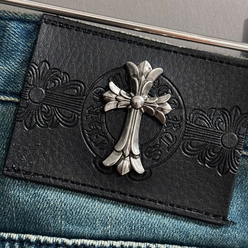 Replica Chrome Hearts Jeans For Men #1230675 $80.00 USD for Wholesale