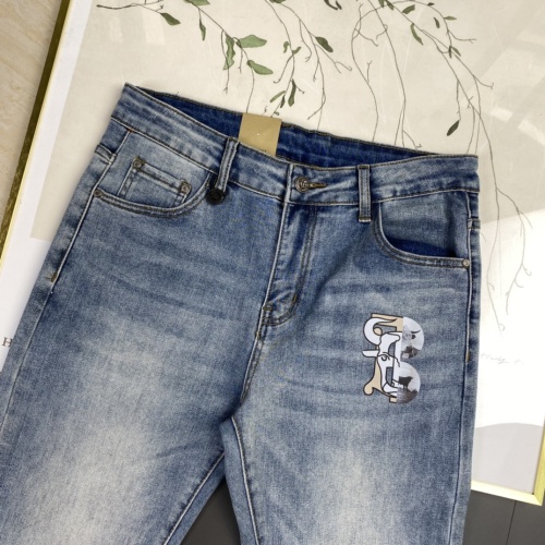 Replica Burberry Jeans For Men #1230696 $76.00 USD for Wholesale