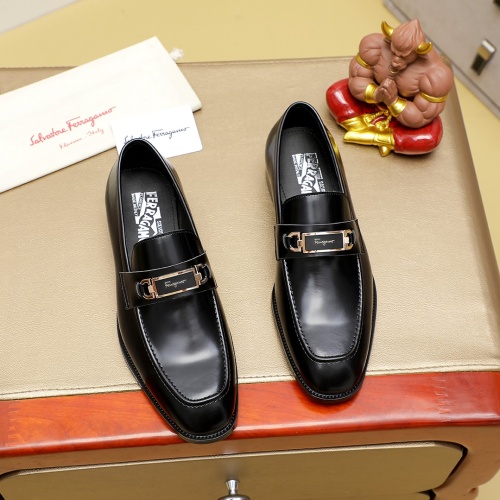 Salvatore Ferragamo Leather Shoes For Men #1230741, $85.00 USD, [ITEM#1230741], Salvatore Ferragamo Leather Shoes