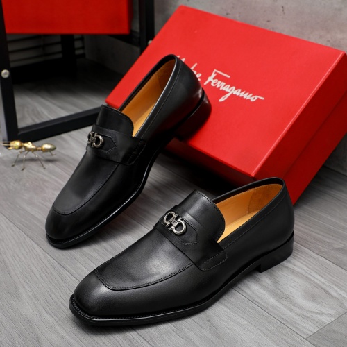 Salvatore Ferragamo Leather Shoes For Men #1230846, $82.00 USD, [ITEM#1230846], Salvatore Ferragamo Leather Shoes