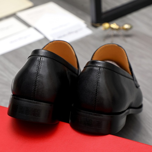 Replica Salvatore Ferragamo Leather Shoes For Men #1230846 $82.00 USD for Wholesale