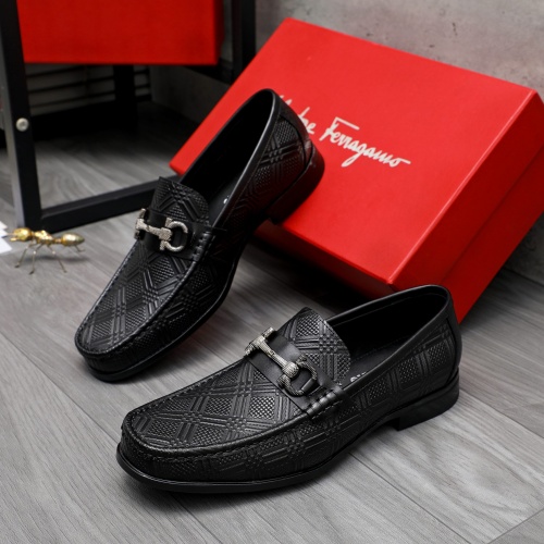 Salvatore Ferragamo Leather Shoes For Men #1230850, $82.00 USD, [ITEM#1230850], Salvatore Ferragamo Leather Shoes