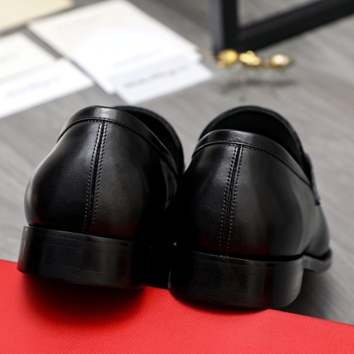 Replica Salvatore Ferragamo Leather Shoes For Men #1230852 $82.00 USD for Wholesale