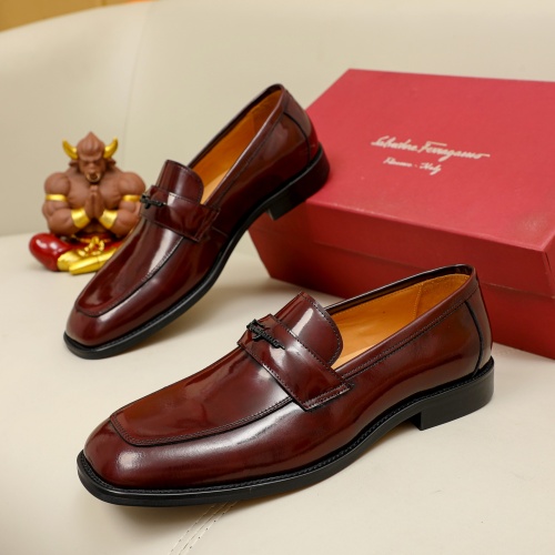 Salvatore Ferragamo Leather Shoes For Men #1230865, $85.00 USD, [ITEM#1230865], Salvatore Ferragamo Leather Shoes