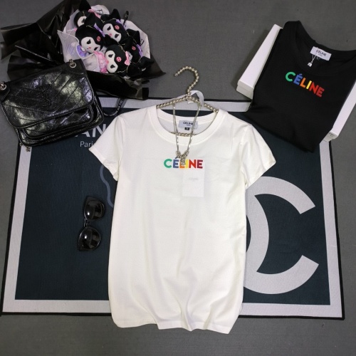 Celine T-Shirts Short Sleeved For Women #1231020