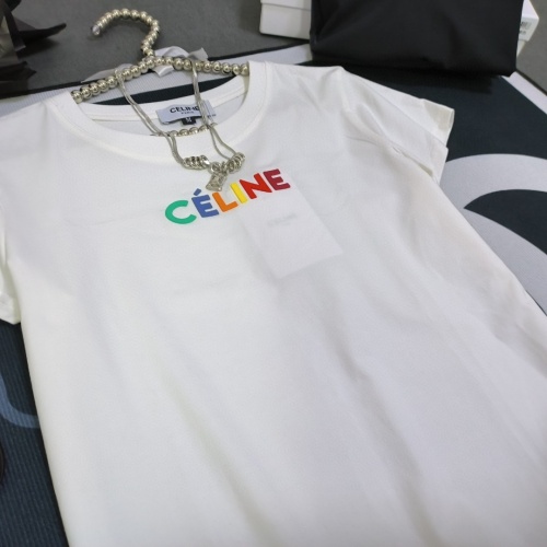 Replica Celine T-Shirts Short Sleeved For Women #1231020 $32.00 USD for Wholesale